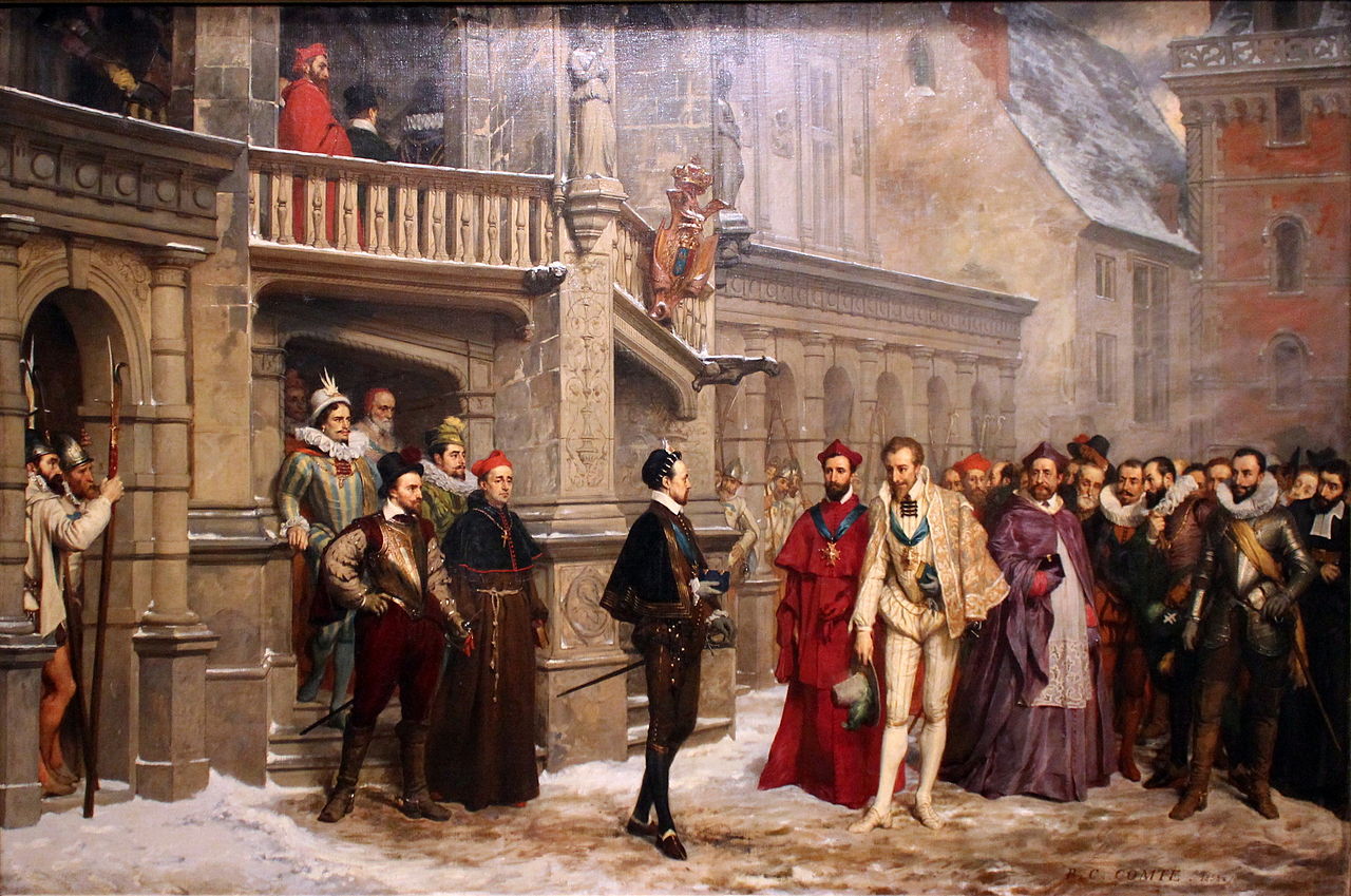 The Meeting of Henri III and the Duc de Guise by Pierre Charles Comte
