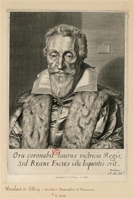 Nicolas Brûlart de Sillery (1544-1624), chancelier de France by Pierre Daret