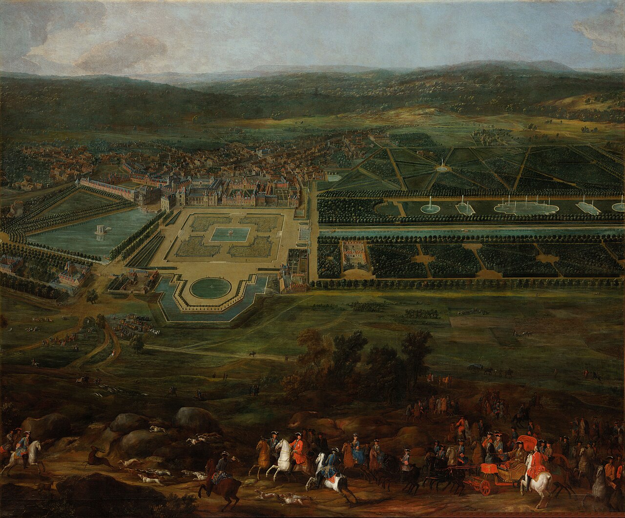 View of the Château de Fontainebleau by Pierre-Denis Martin