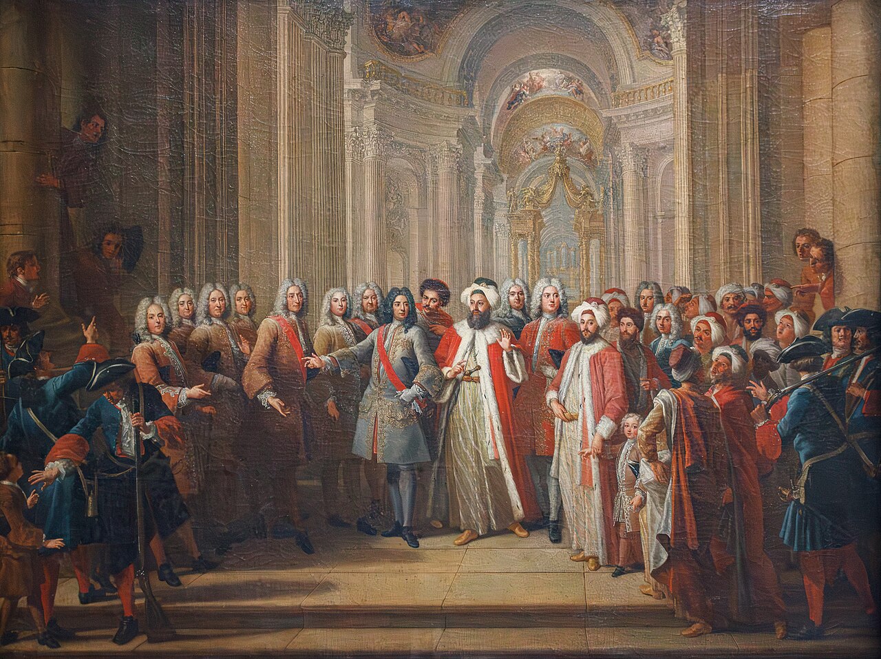 The visit of the Ottoman ambassador Mehmet Effendi to the Hôtel des Invalides, 25 May 1721 by Pierre Dulin