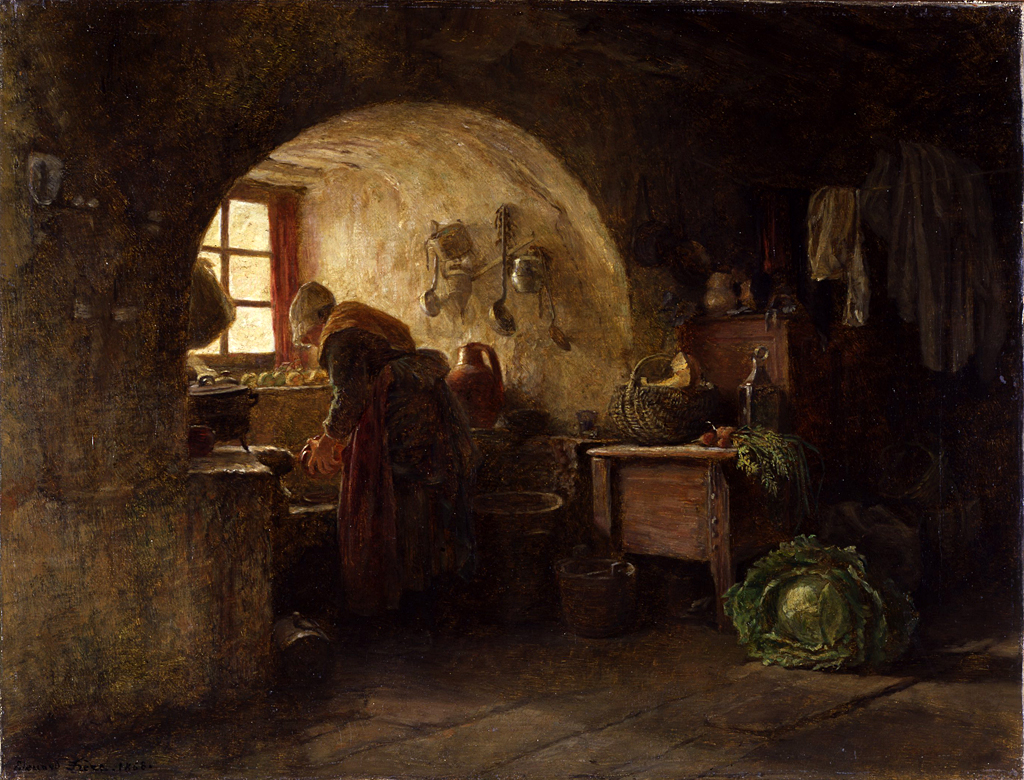 Preparing Dinner by Pierre Édouard Frère