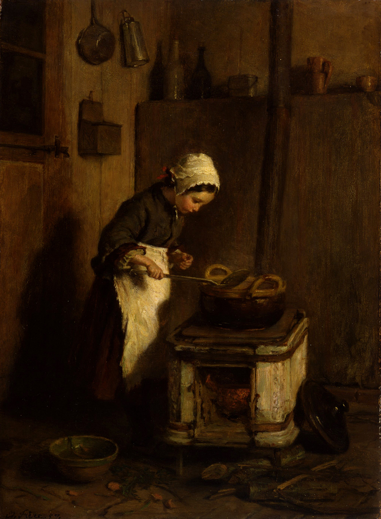 The Little Housekeeper by Pierre Édouard Frère
