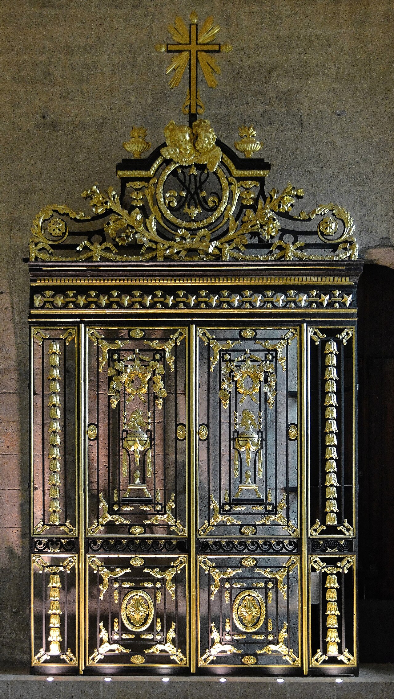 Choir fence gate, Chartres Cathedral by Pierre-François Berruer