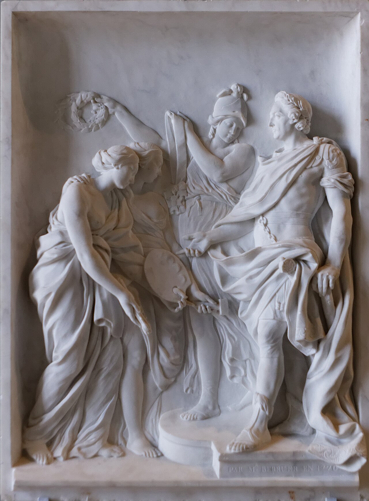 Louis XV récompense la Peinture et la Sculpture, Berruer by Pierre-François Berruer