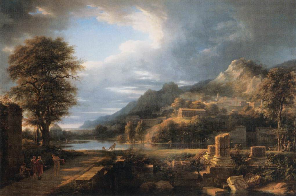 Heroic landscape with lemnian activities by Pierre-Henri de Valenciennes