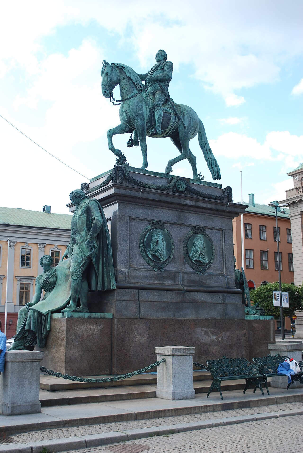 Gustav II Adolf statue, Stockholm by Pierre Hubert L'Archevêque