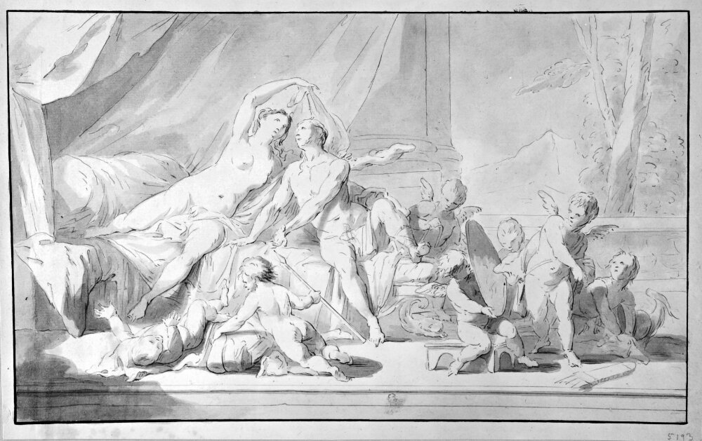Mars och Venus by Pierre-Jacques Cazes