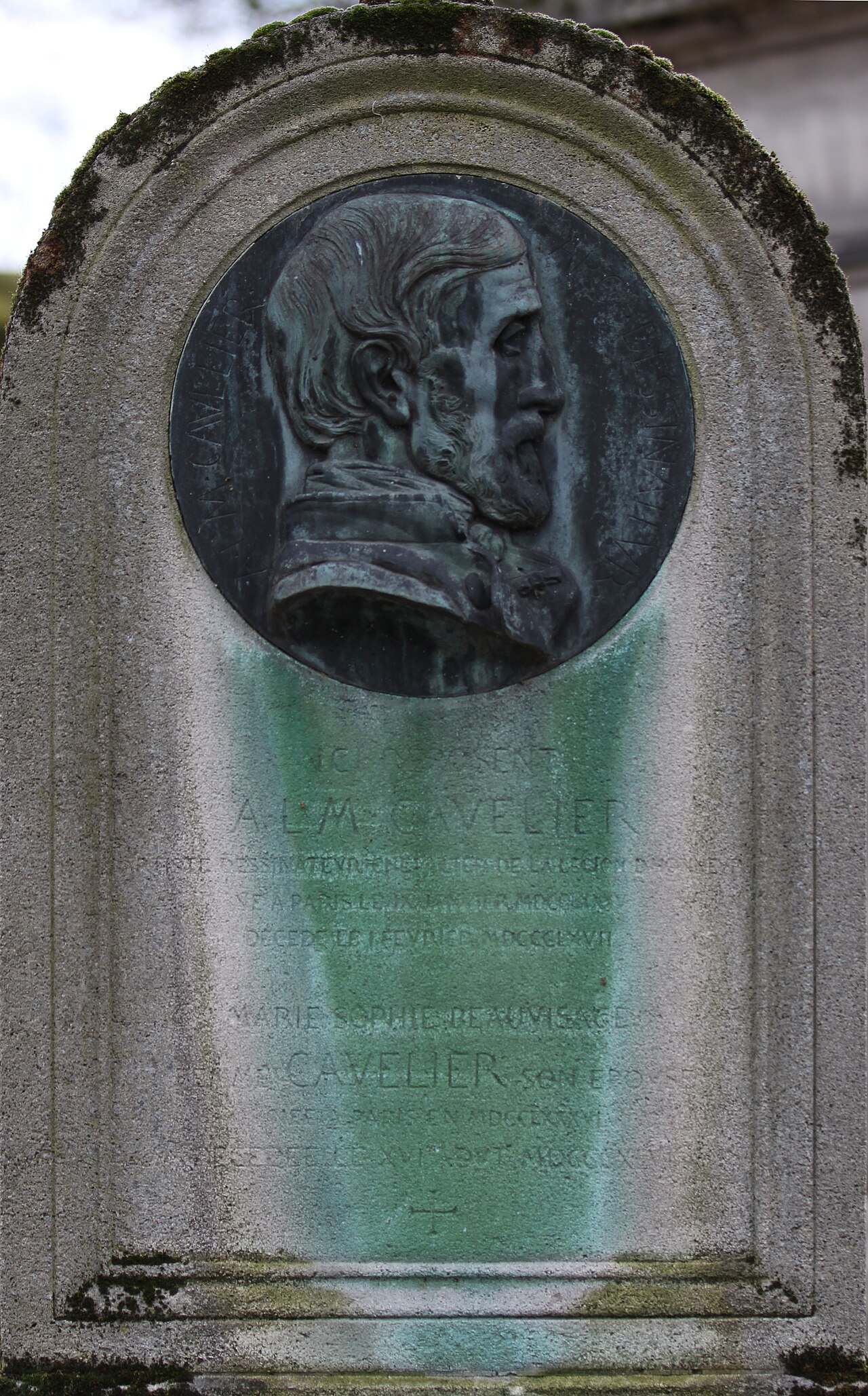 Grave of Adrien Louis Marie Cavelier by Pierre-Jules Cavelier