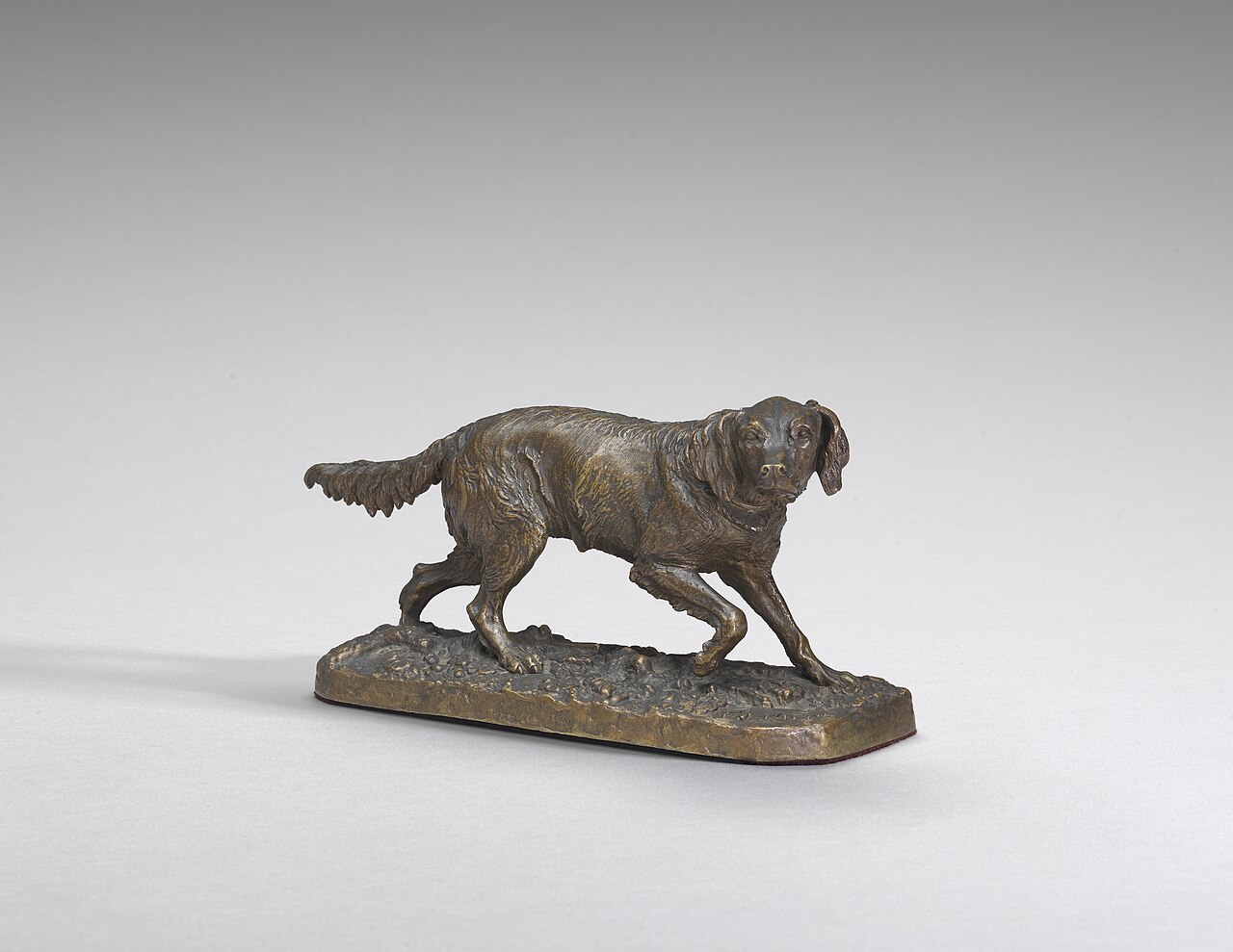 Setter (setting right) by Pierre-Jules Mêne