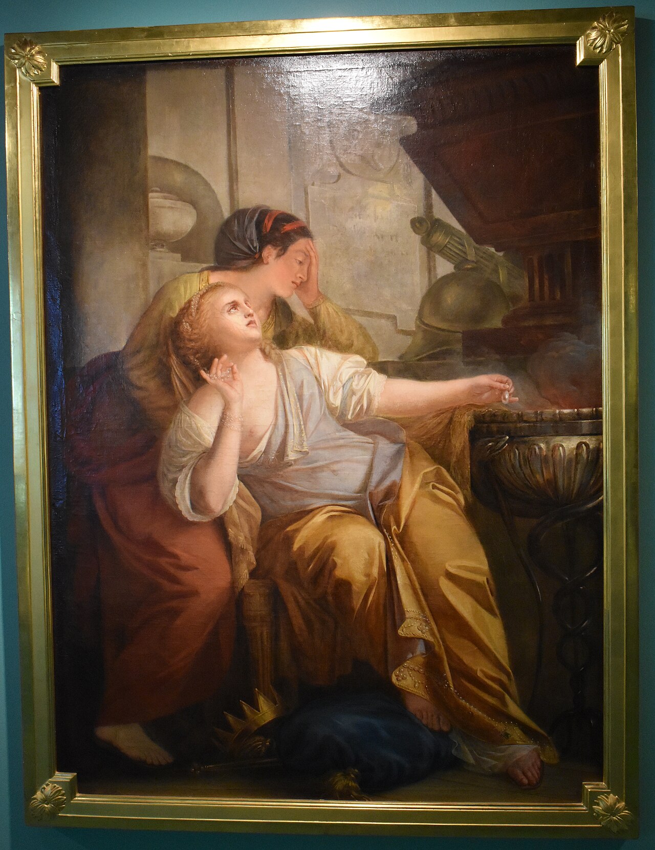 Cléopâtre se désolant dans le tombeau de Marc-Antoine by Pierre Lacour the Elder