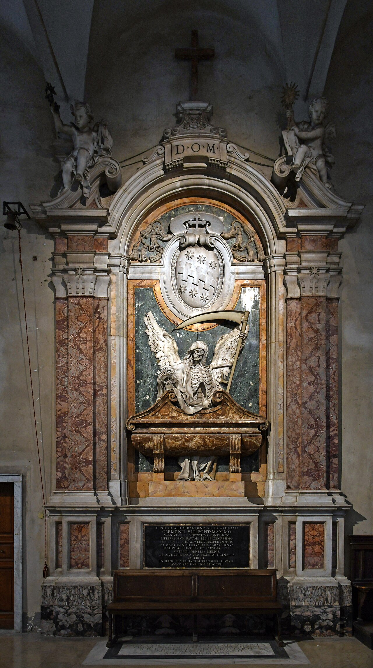Tomb of the cardinal Cinzio Passeri Aldobrandini by Pierre Le Gros the Younger