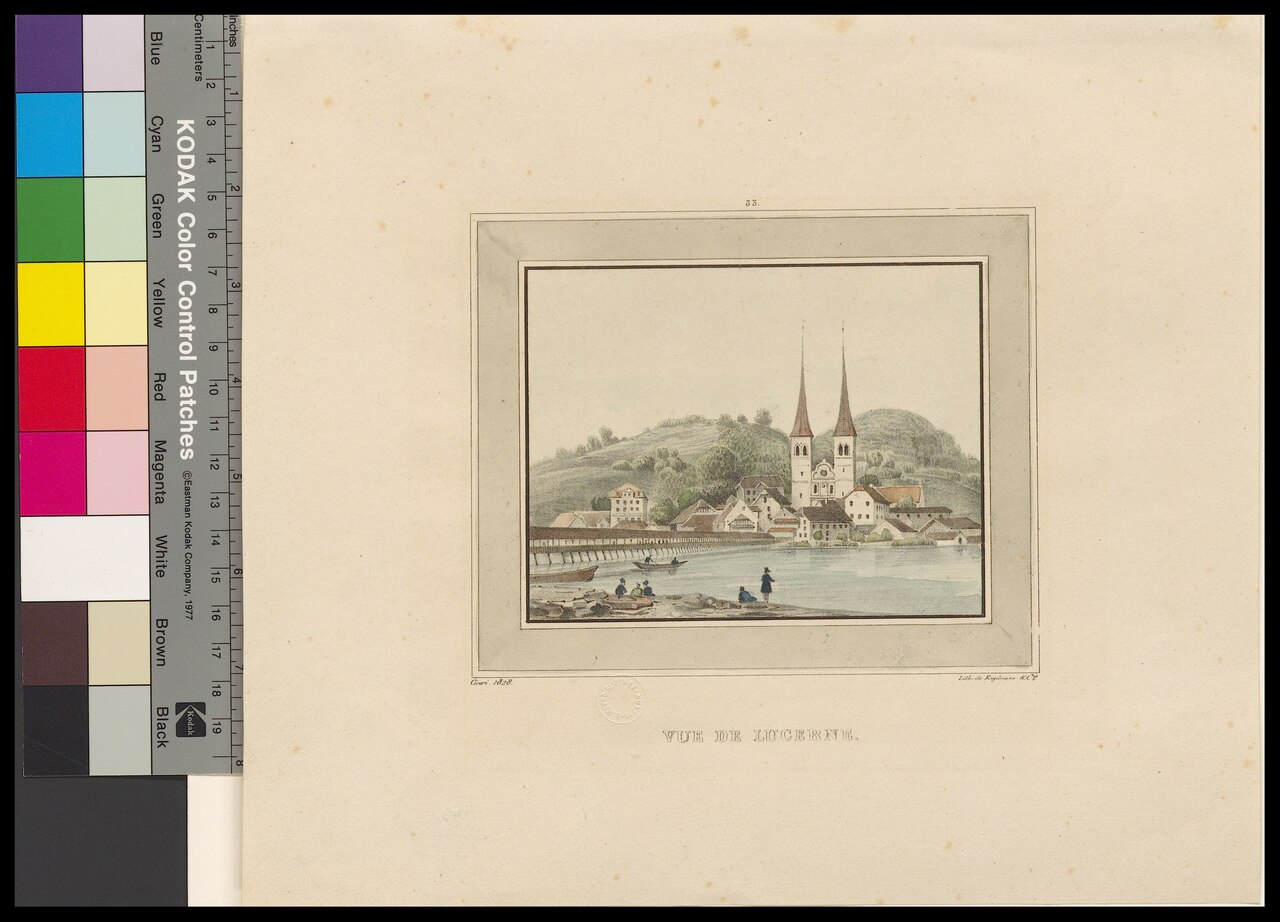 Vue de Lucerne by Pierre-Luc-Charles Ciceri