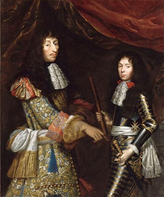 Louis II de Bourbon Condé and his son Henri-Jules, Duke of Enghien by Pierre Mignard I