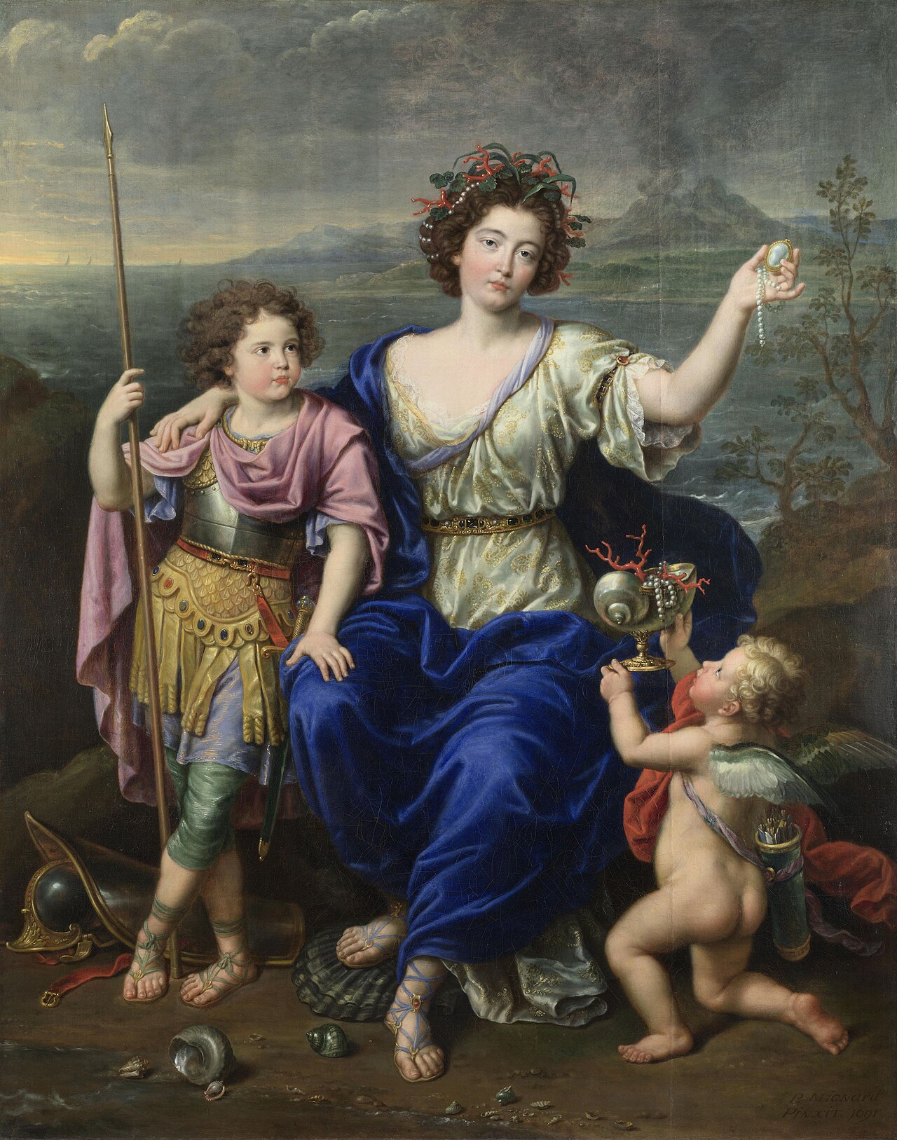 The Marquise de Seignelay and Two of her Sons by Pierre Mignard I