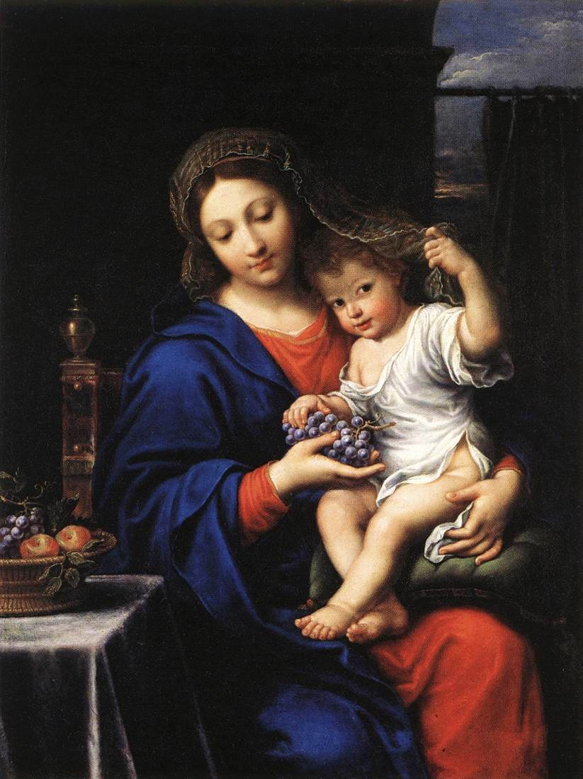 The Virgin of the Grapes by Pierre Mignard I