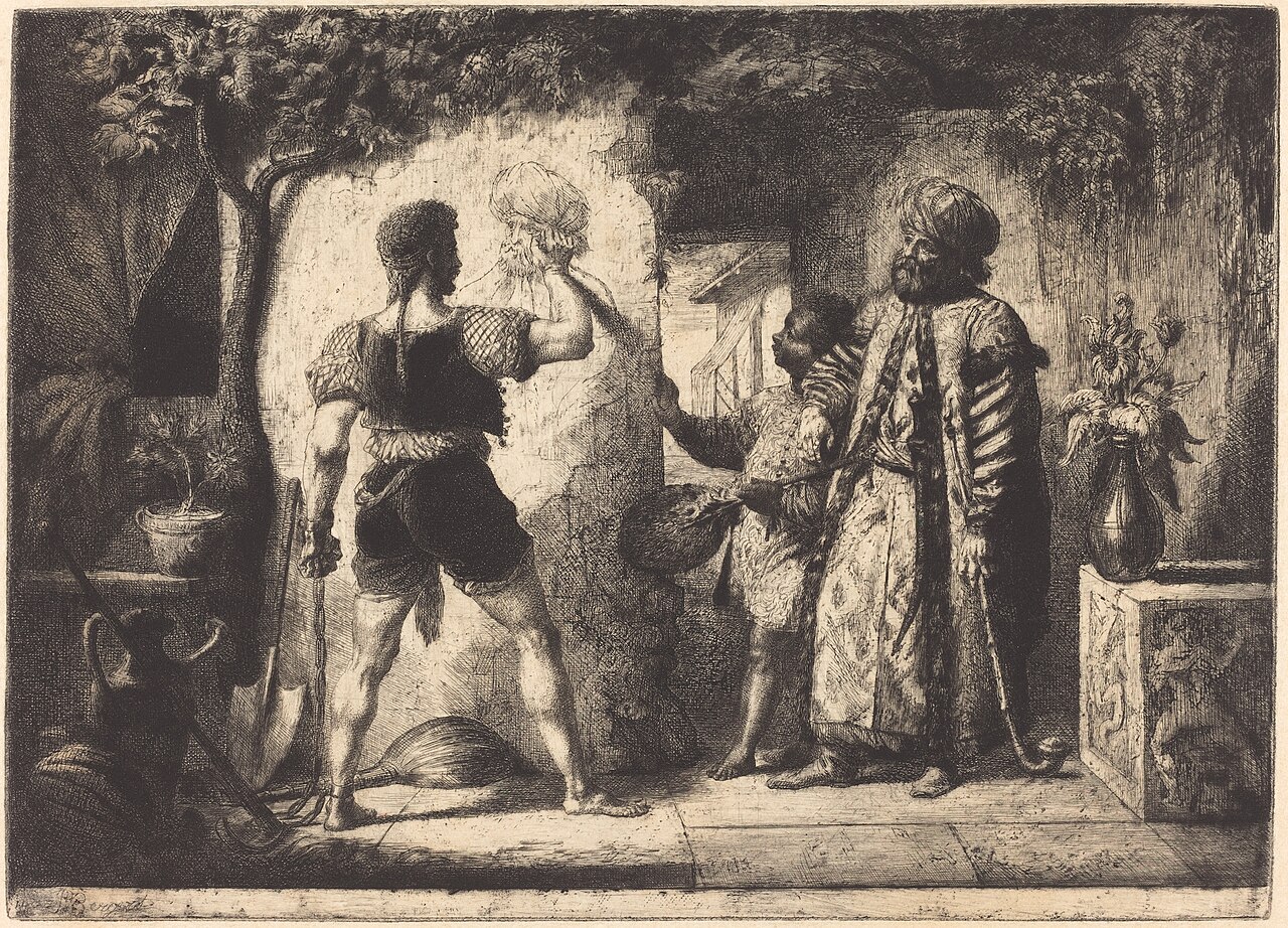 Artist Drawing a Man in Turkish Dress by Pierre-Nolasque Bergeret