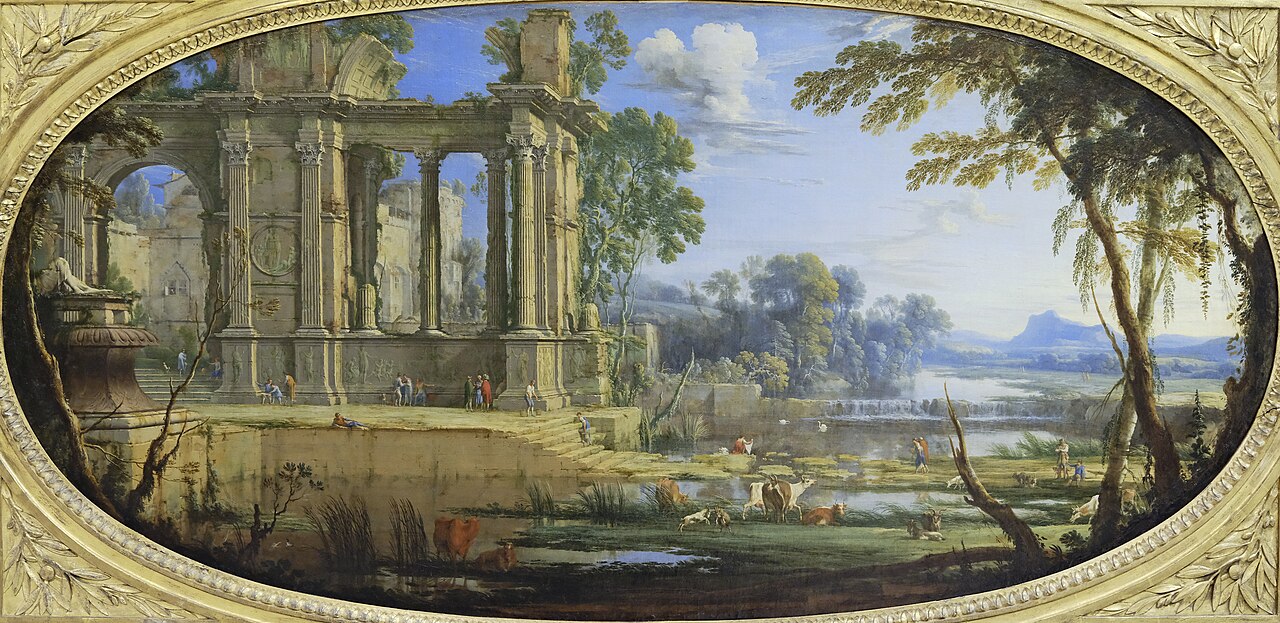 Capriccio with Ancient Ruins by Pierre Patel