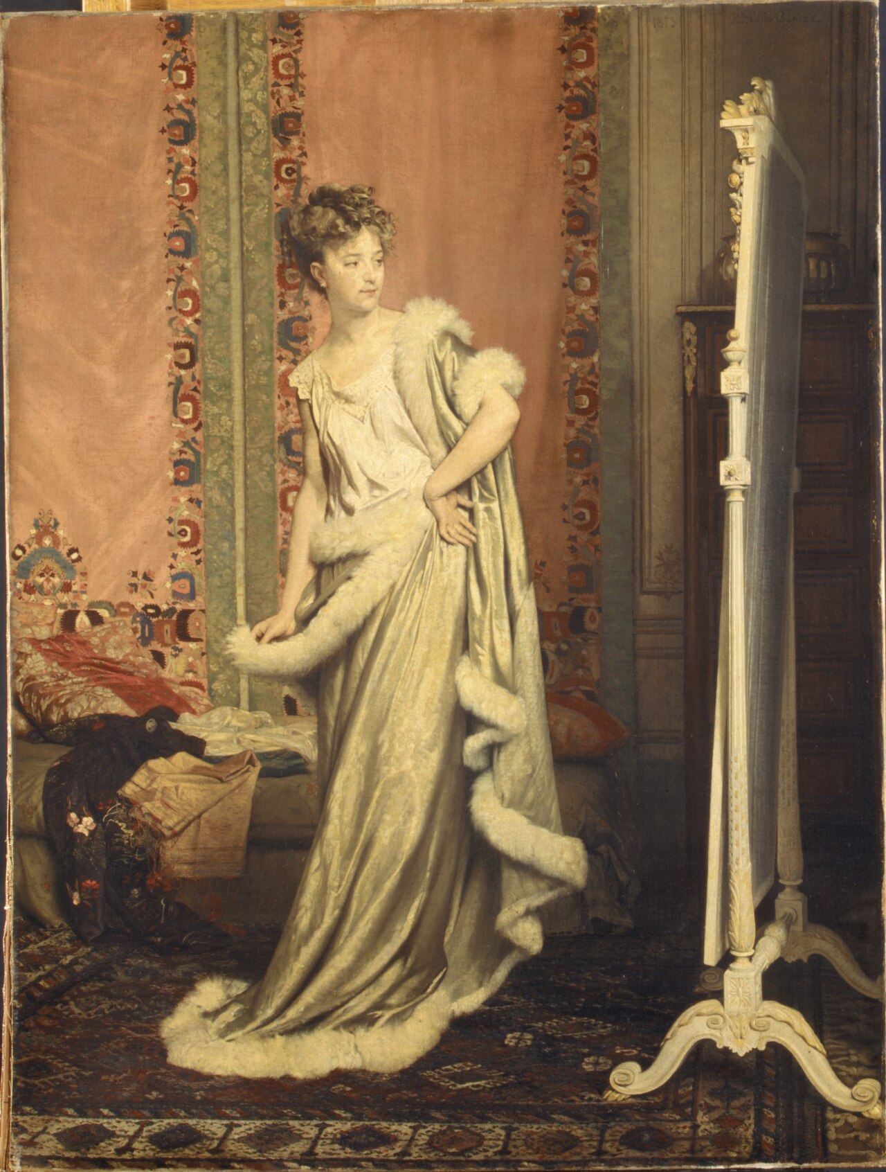 Before the Mirror by Pierre-Paul-Léon Glaize