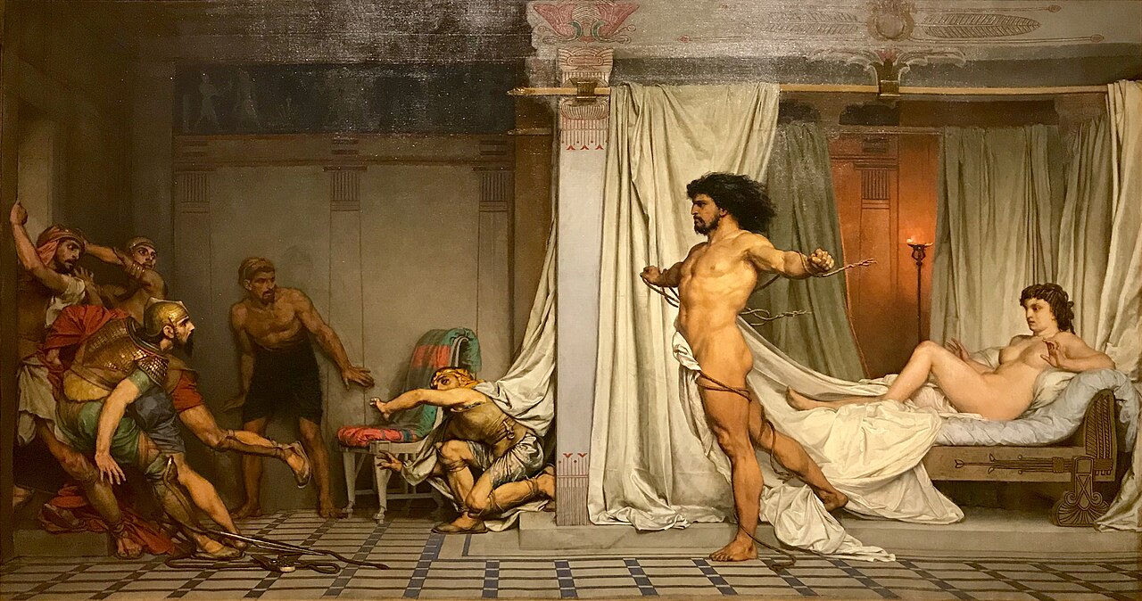Samson rompant ses liens by Pierre-Paul-Léon Glaize