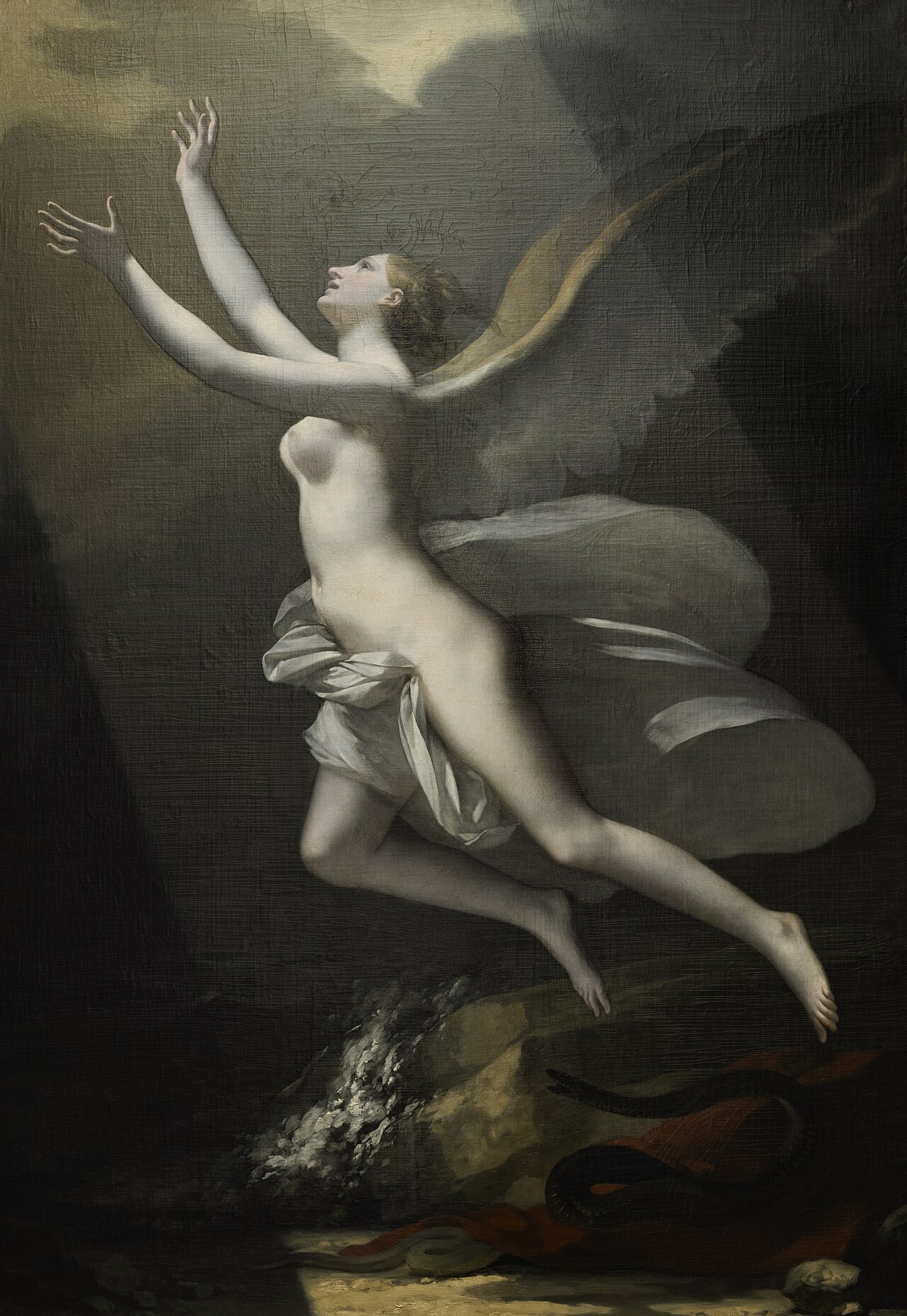 The Soul Breaking the Links Holding it to the Earth by Pierre-Paul Prud'hon