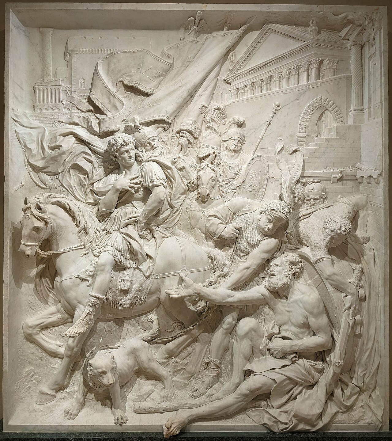 Alexandre et Diogène by Pierre Puget