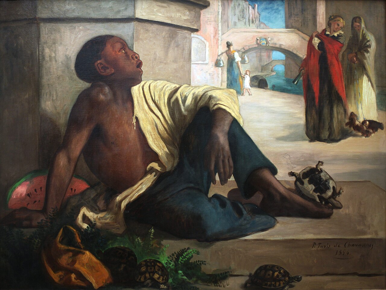 The turtle seller by Pierre Puvis de Chavannes