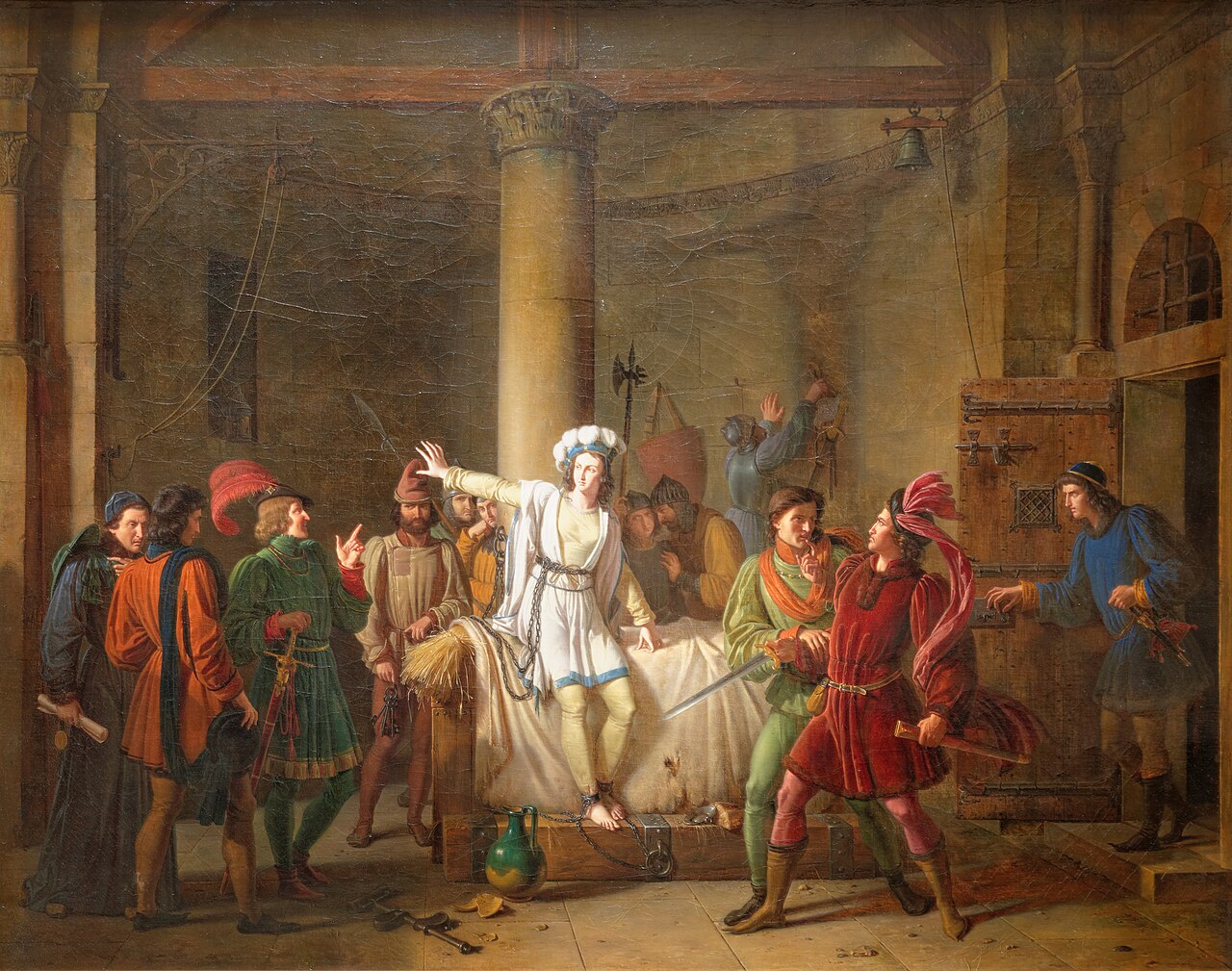 Joan of Arc Imprisoned in Rouen by Pierre Révoil