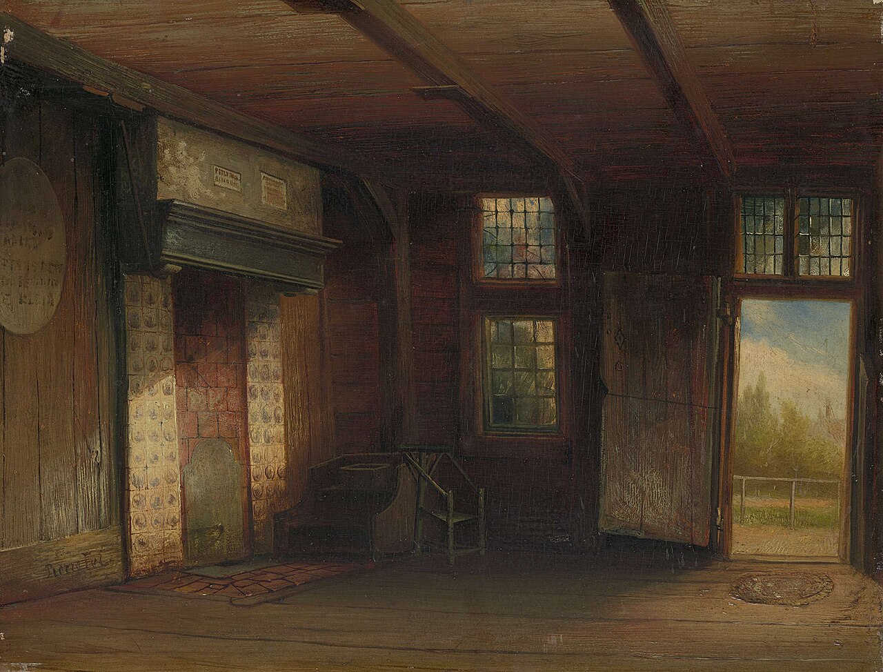 Interieur van het Tsaar Peterhuisje te Zaandam by Pierre Tetar van Elven