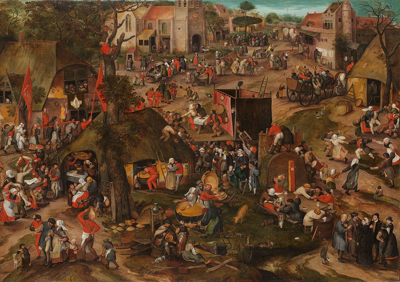 A Performance of the Farce 'Een Cluyte van Plaeyerwater' (A Clod from Plaeyerwater) at a Flemish Kermis by Pieter Balten
