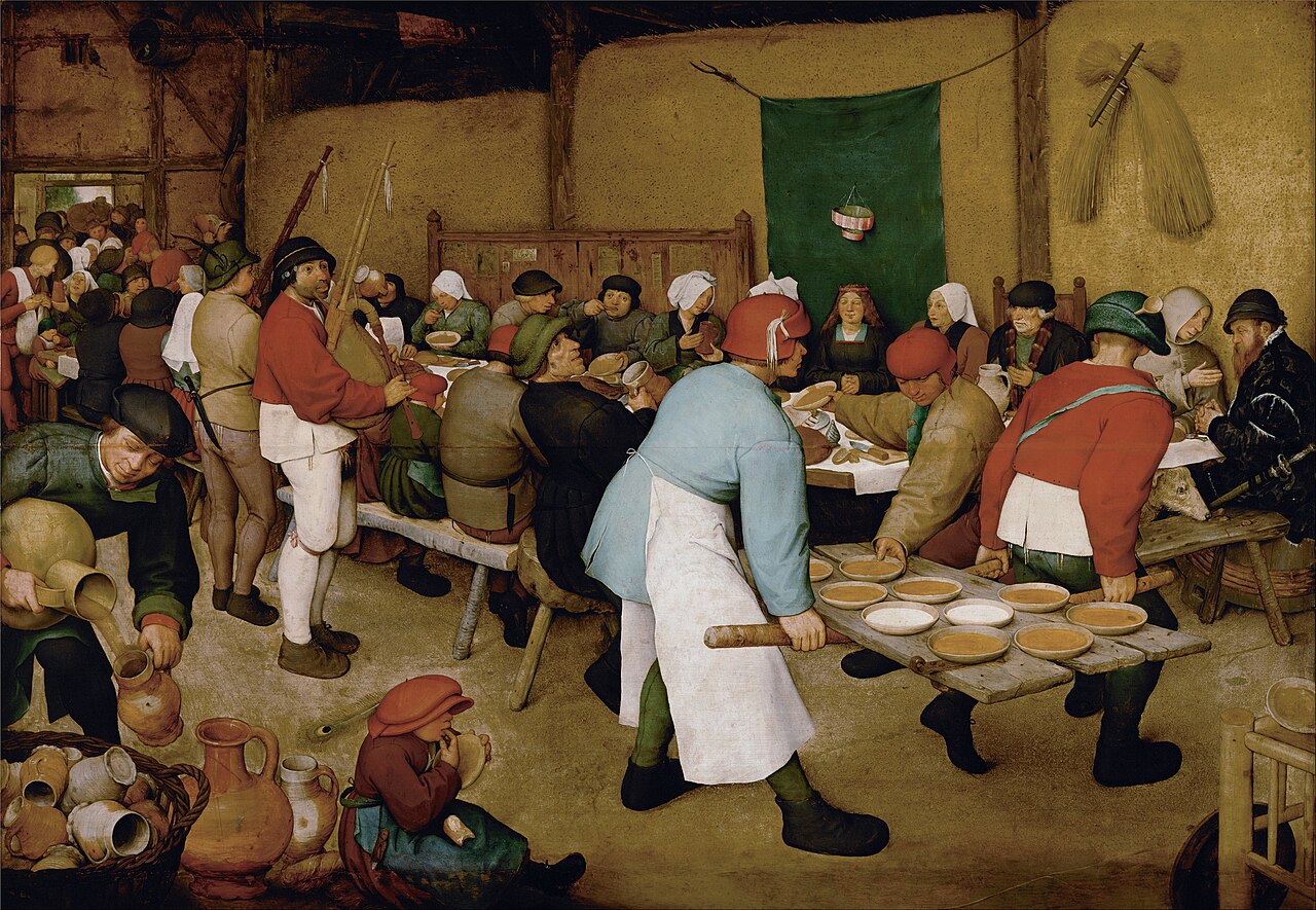 The Peasant Wedding by Pieter Brueghel the Elder