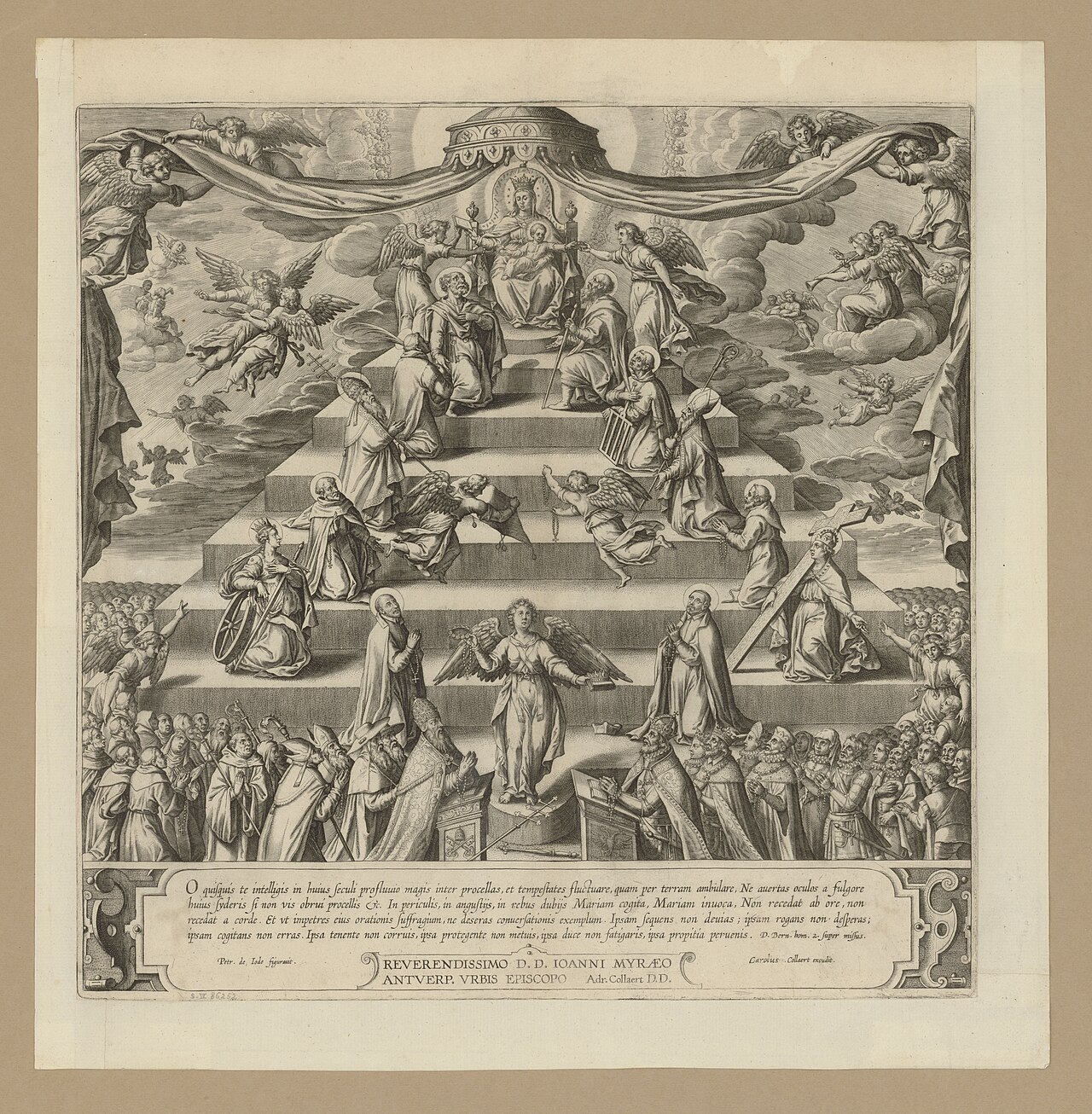 The Virgin and child with saints by Pieter de Jode I