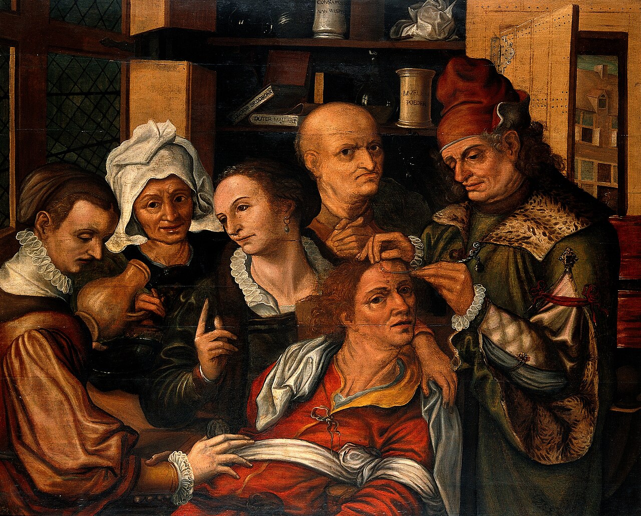A Surgeon Extracting the Stone of Folly by Pieter Huys