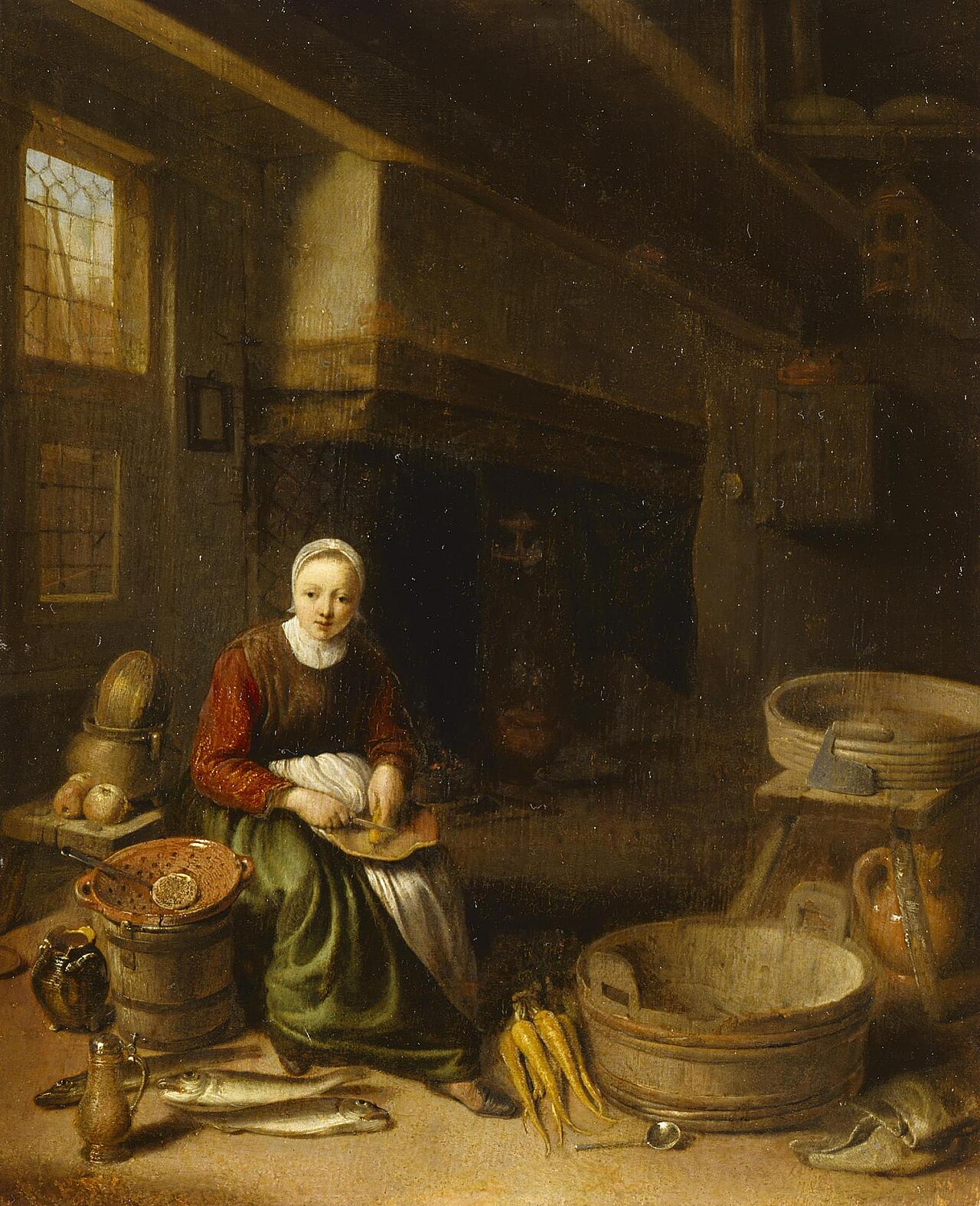 Kitchen Scene by Pieter Jacobsz Duyfhuysen