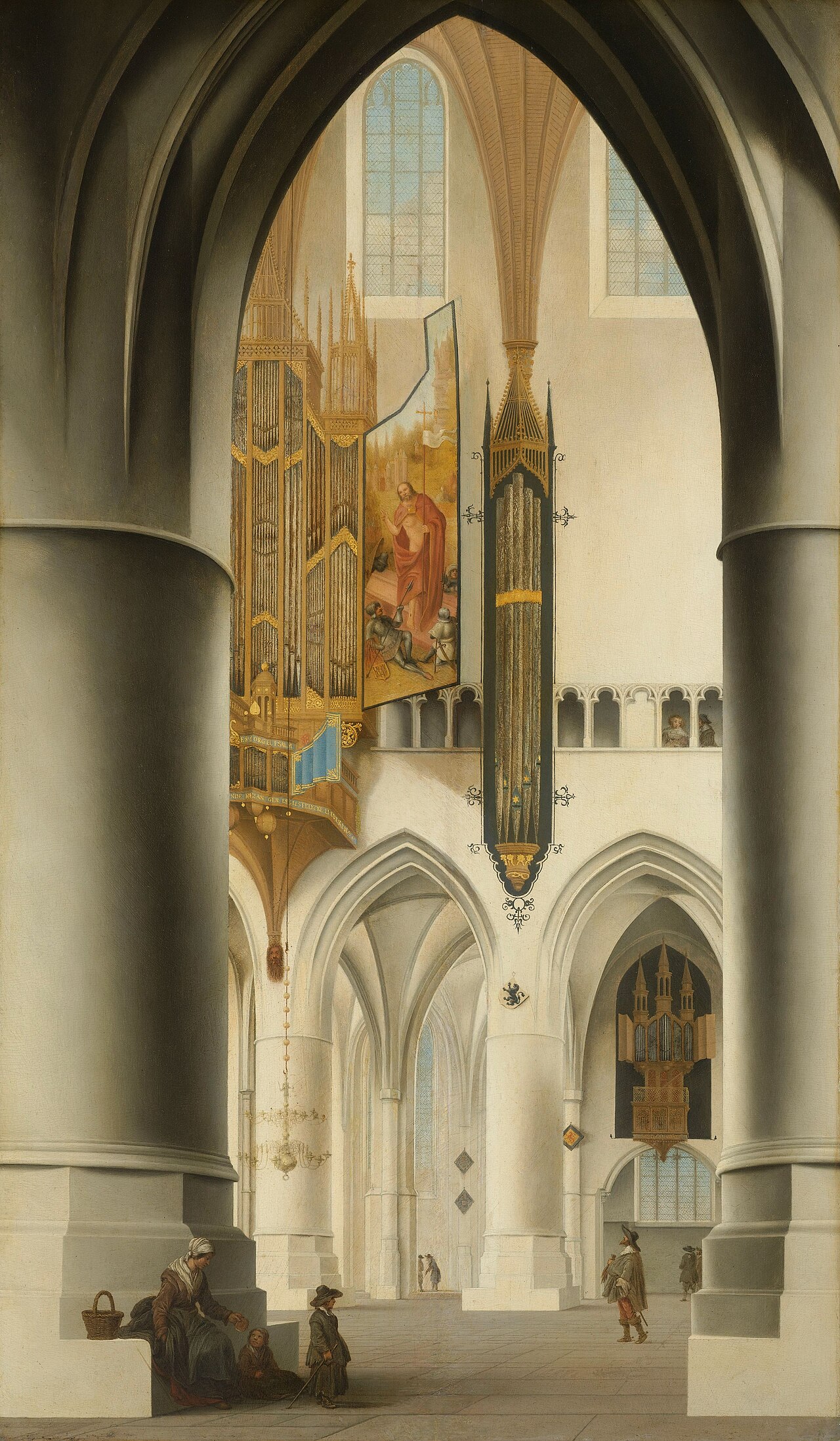 Interior of the Church of St Bavo in Haarlem by Pieter Jansz. Saenredam