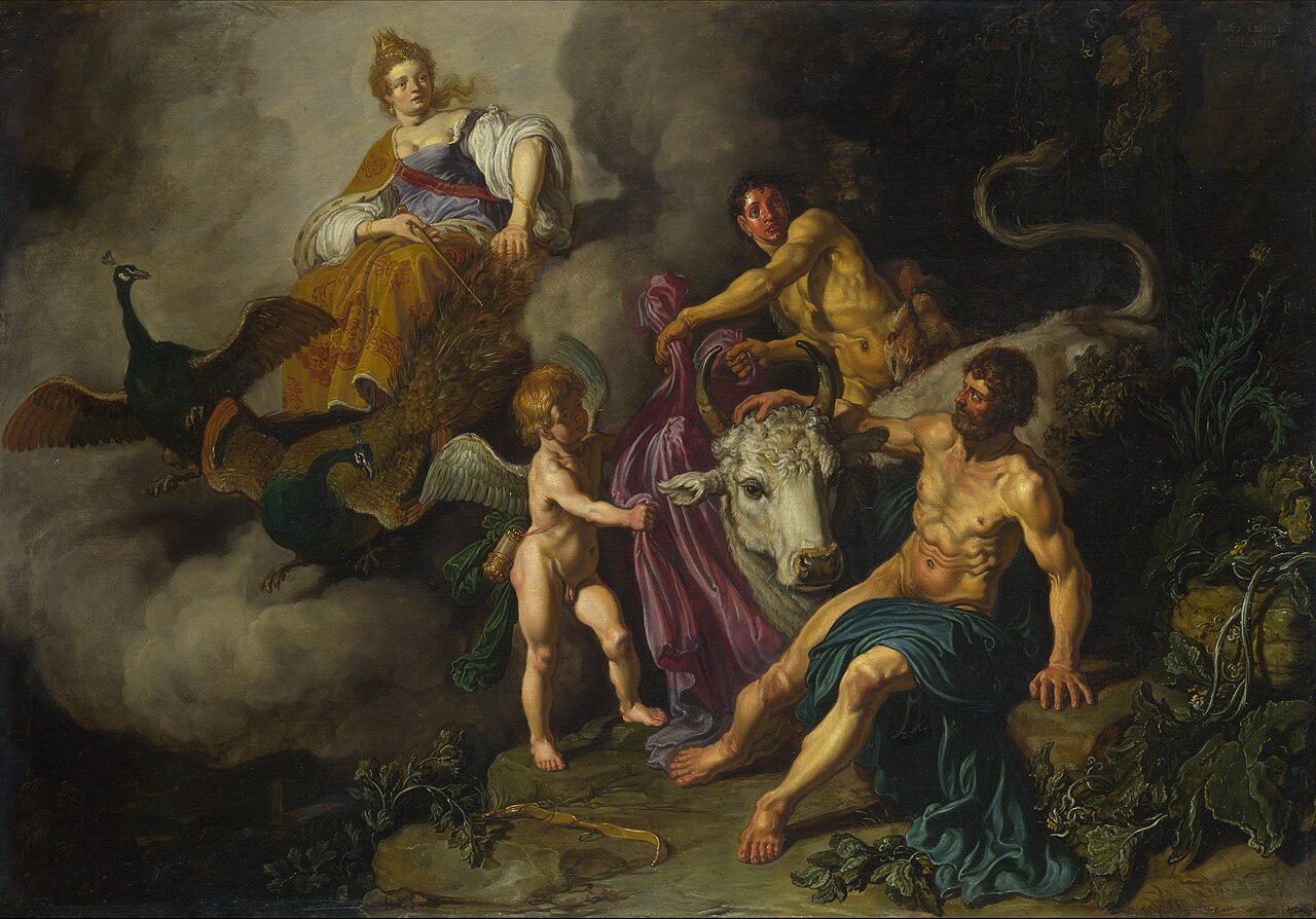 Juno discovering Jupiter with Io by Pieter Lastman