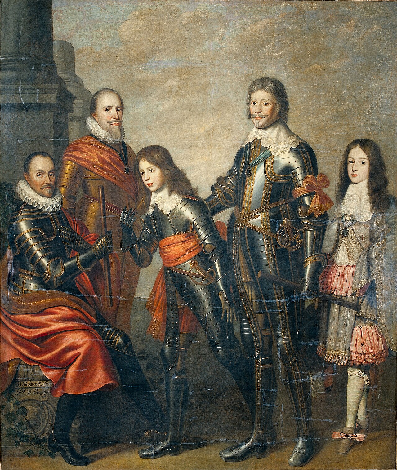 Four Generations of the Princes of Orange: William I, Maurice and Frederick Henry, William II and William III by Pieter Nason