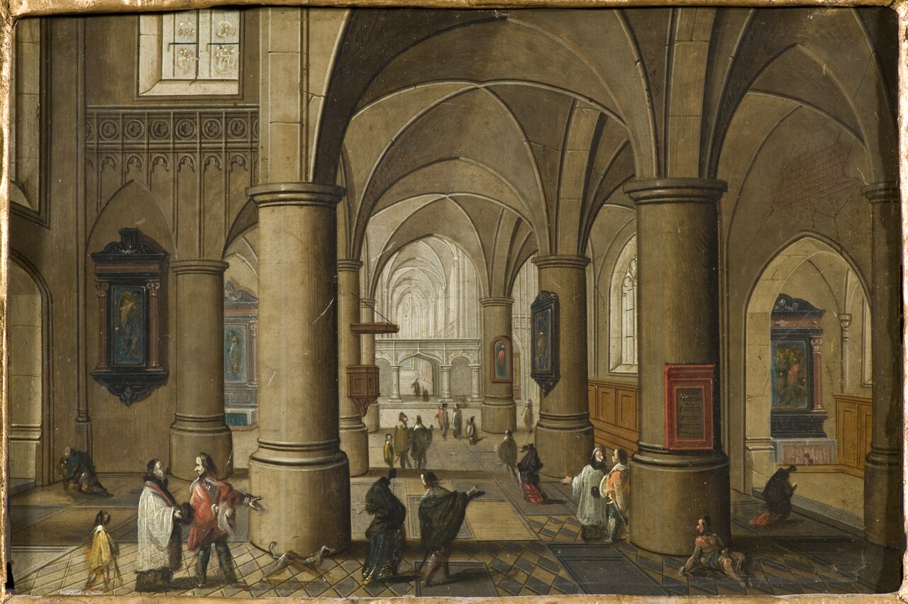 Interior of a Gothic Church by Pieter Neefs the Younger