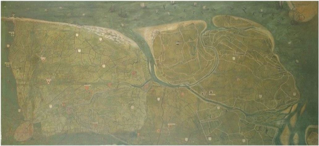 Map of the Liberty of Bruges by Pieter Pourbus