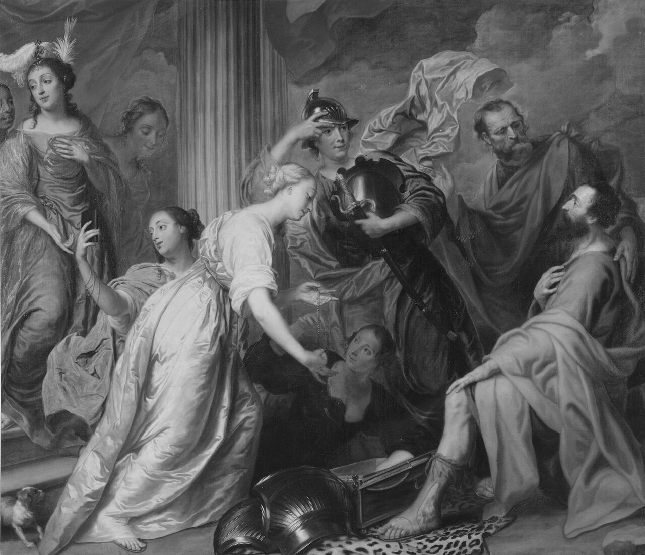 Achilles recognized by Ulysses at the Court of Lycomedes by Pieter Thijs