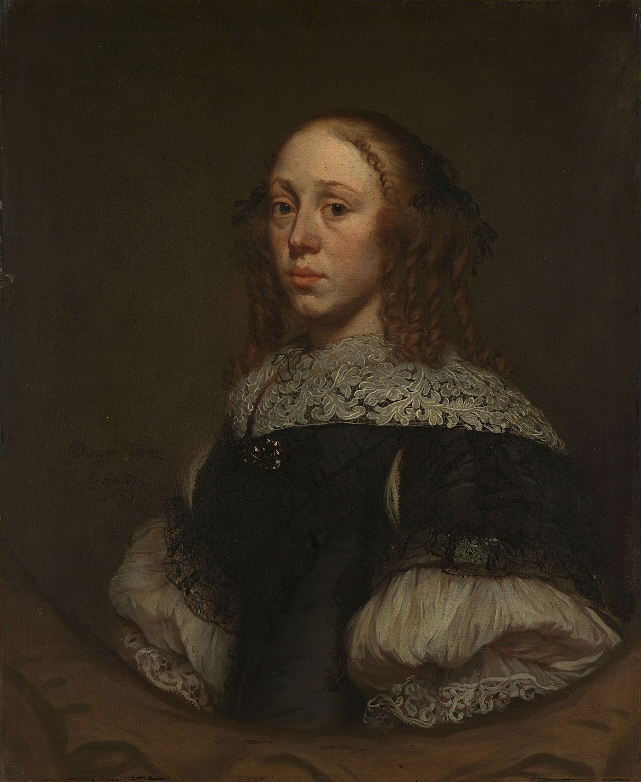 Portrait of a woman by Pieter van Anraedt