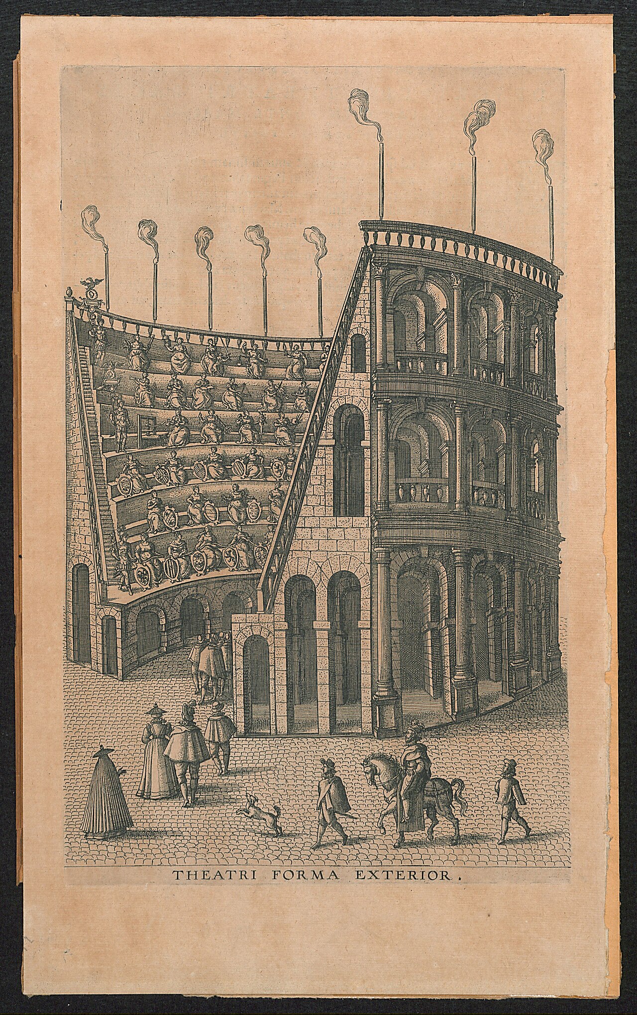 Theater van de Vrede (exterieur) by Pieter van der Borcht