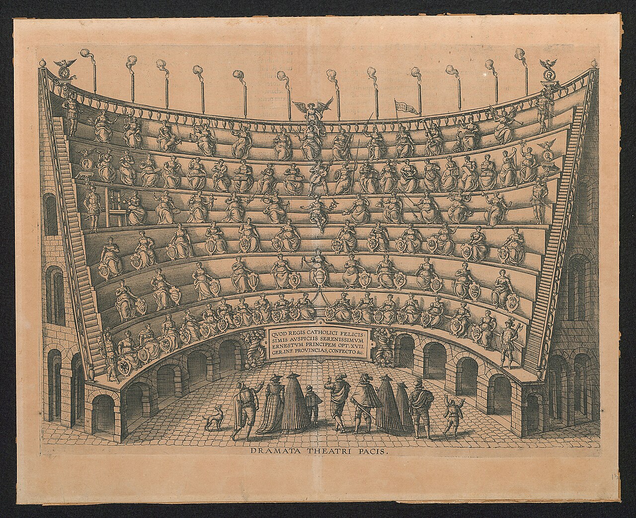 Theater van de Vrede (interieur) by Pieter van der Borcht