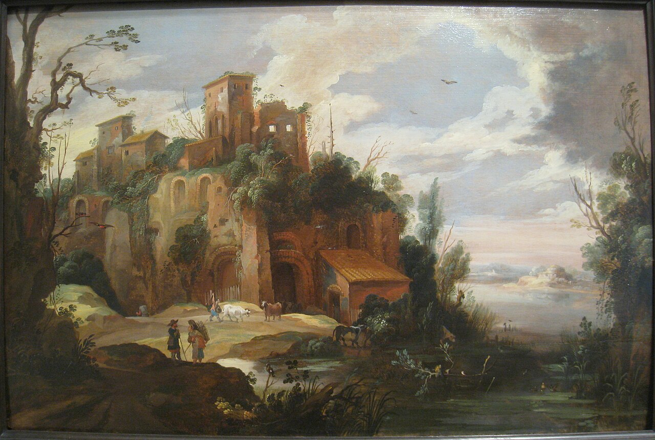Italian Landscape with Ruins by Pieter van der Hulst (IV)
