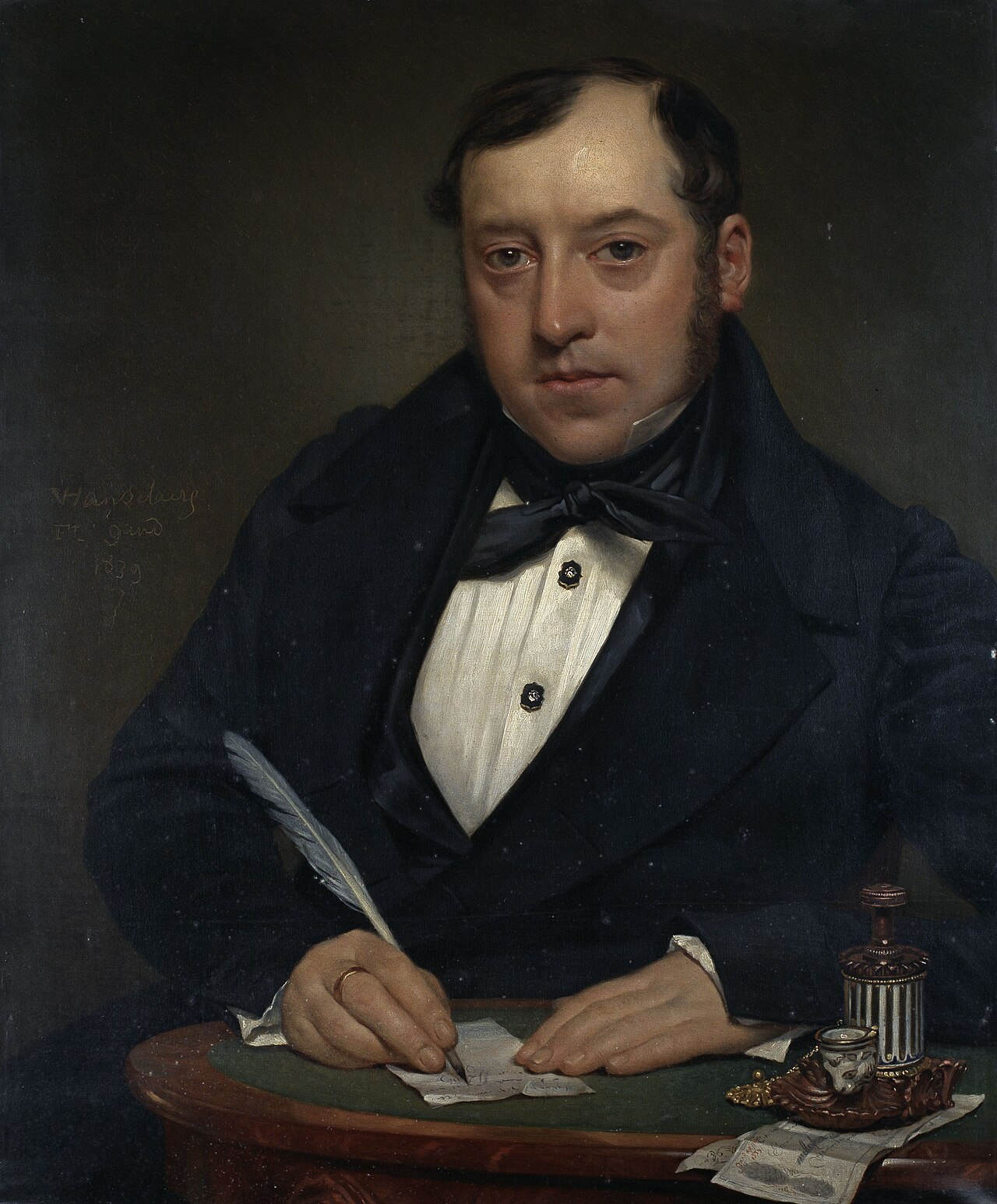 Portrait of François Joseph Dart by Pieter van Hanselaere