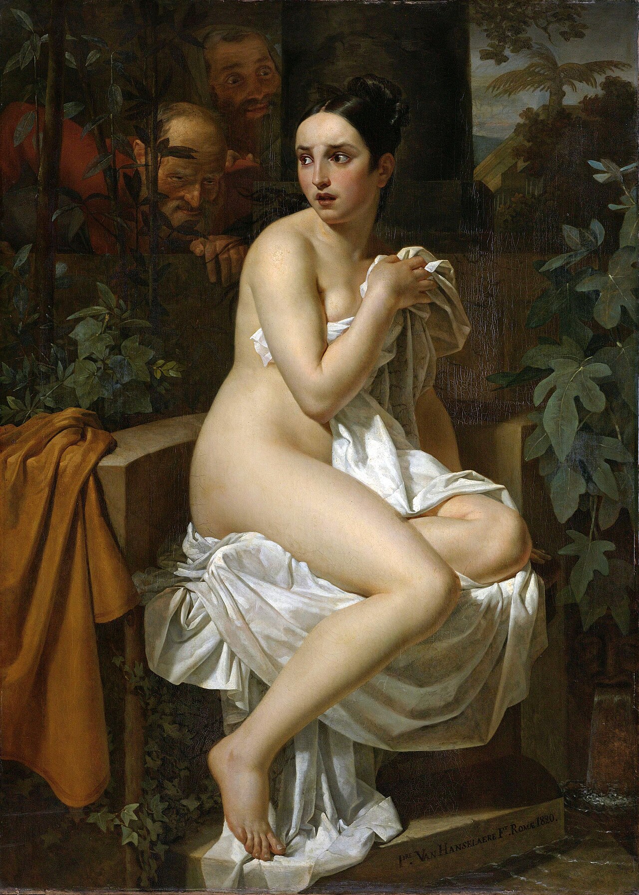 Susanna and the elders by Pieter van Hanselaere