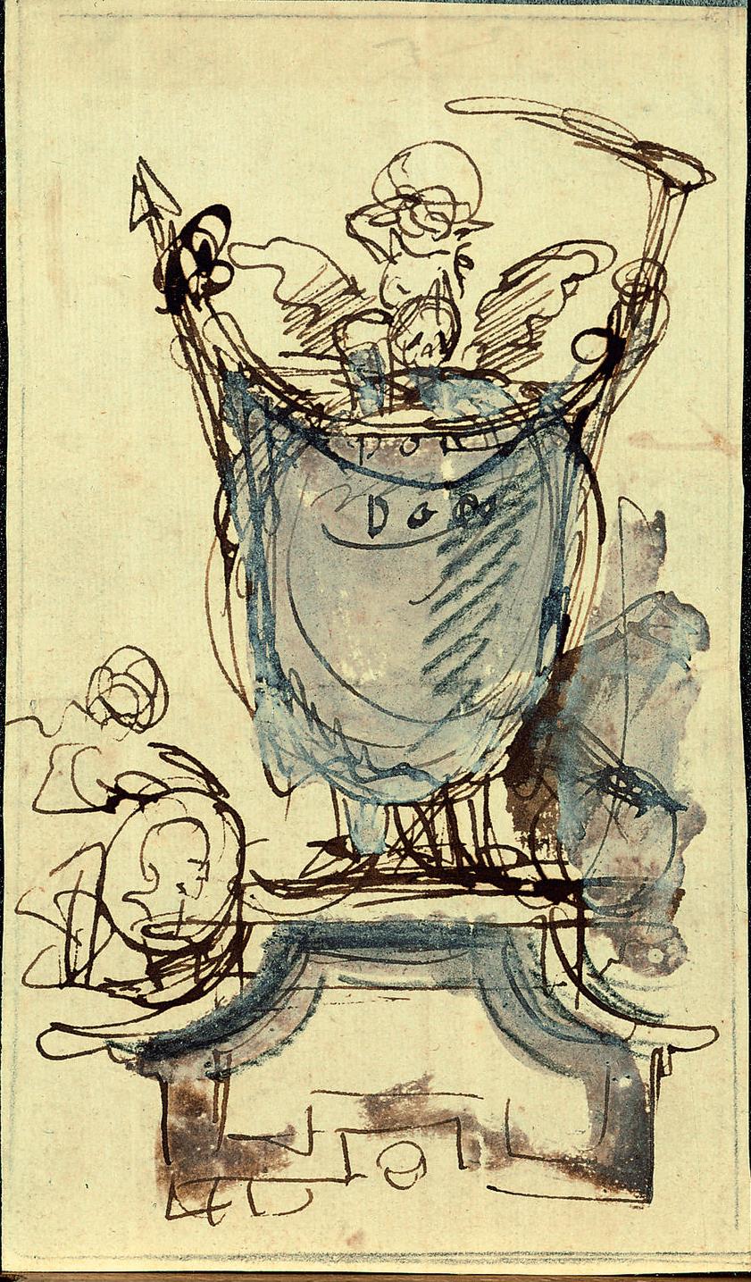 Design for a wall epitaph by Pieter Verbrugghen the Elder