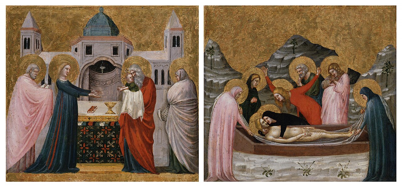 Two Scenes from the Life of Christ by Pietro da Rimini