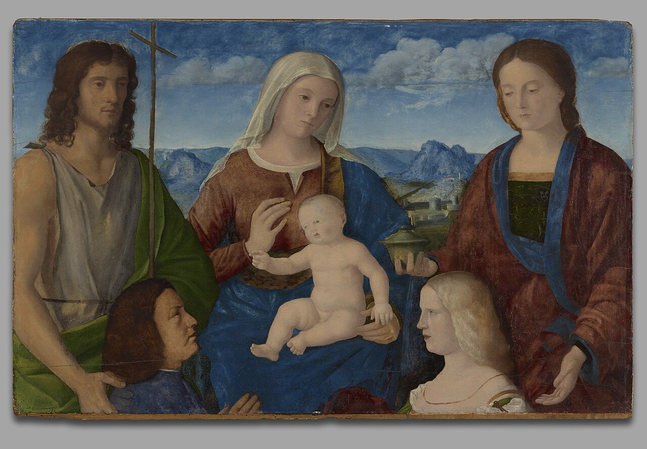 Virgin and Child with Saints and Donor by Pietro degli Ingannati