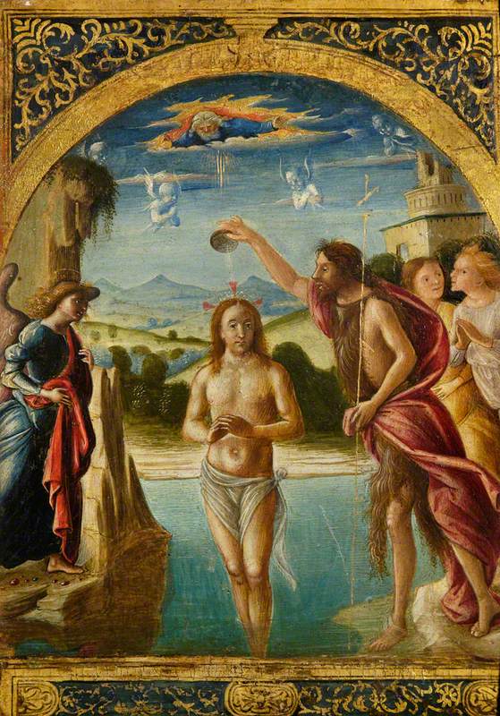 The Baptism of Christ by Pietro di Francesco degli Orioli