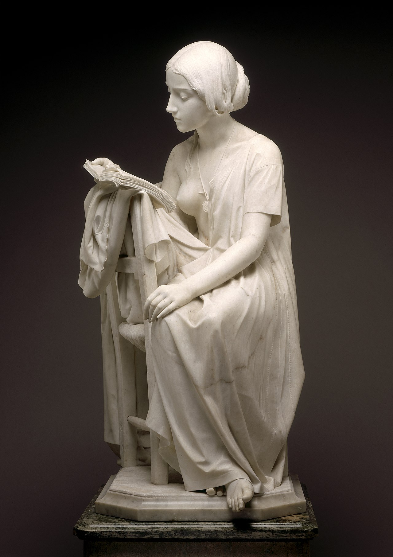 The Reading Girl (La Leggitrice) by Pietro Magni